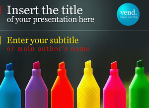 Lindamente material de caneta brilhante aquarela