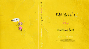 ビッグボーイミス6月1日 - ノスタルジックな風の子供の日のテーマのPPTテンプレート