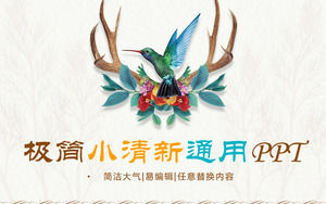 鳥類言語フローラルミニマリスト概要報告書一般PPT