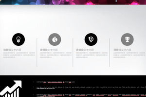 흑인과 백인 평면 사업 요약 보고서 PPT 차트 Daquan