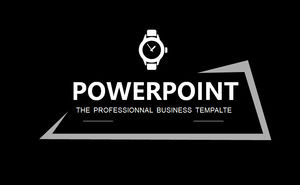 أسود بسيط قالب PPT أزياء تحميل مجاني