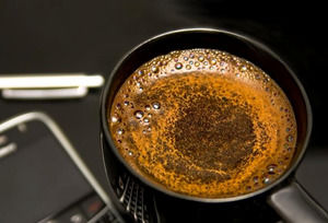 Café telefone Blackberry e um modelo powerpoint Pen