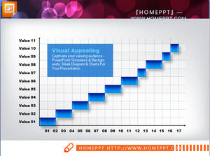 Mavi 3d stereo kristal tarzı slayt grafik şablon paketi indir