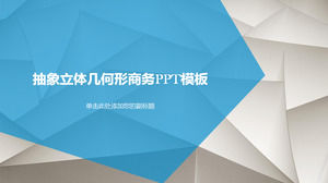 Format albastru Rezumat geometrică Poligon PPT