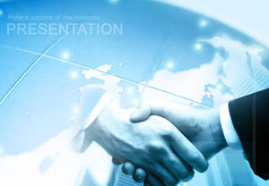 Blau Business-Diagramm Powerpoint, die Vorlagen