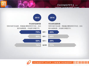 블루 비즈니스 매직 PPT 차트 다운로드