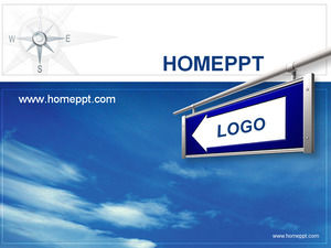 蓝公司介绍业务PPT模板下载