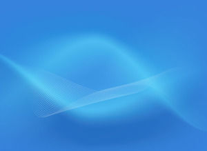 Biru menyilaukan gelombang sihir Powerpoint, Template