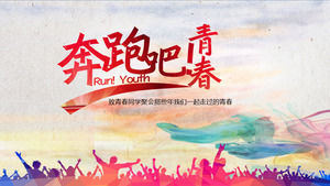 download gratuito di blu dinamica micro-stereoscopica business report modello PPT