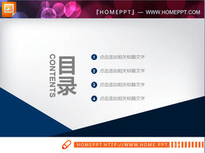 Graphiques bleu aplanie affaires PPT Télécharger Gratuit