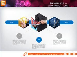 Wykres Zgłoś Niebieski Szary spłaszczona działalności PPT