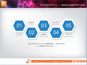 ブルーマイクロステレオビジネスデモPPTチャート無料ダウンロード