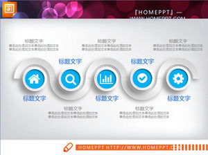 Azul resumo trabalho micro-aparelho de som download do pacote gráfico PPT