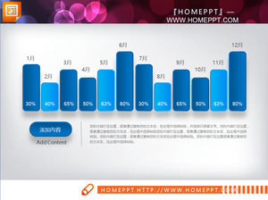 블루 마이크로 입체 작업 요약 보고서 PPT 차트 다운로드