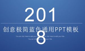 Biru ringkasan pekerjaan umum umum melaporkan template PPT