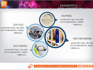 Mavi Görüntü Arkaplan İş Planı PPT Grafik İndir