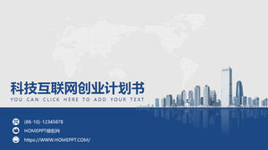 le plan de financement de risque pratique bleu modèle PPT