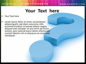 علامة استفهام زرقاء الشرائح التوضيح المادي تحميل