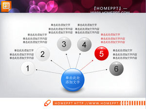 Azul tridimensional prática download do pacote gráfico PPT