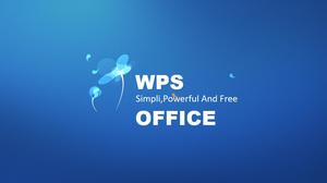 ブルーユニバーサルシンプルなPPTテンプレートのダウンロード