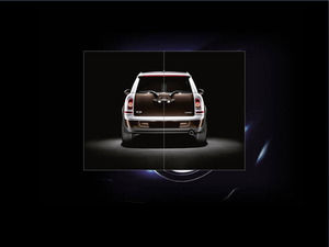 BMW car showcase PPT template download