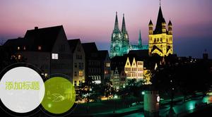 Ludzie biznesu tła szablonu PPT Boutique