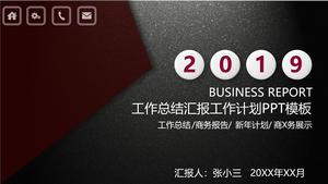 PPT-Vorlage für Boutique-High-End-Geschäftsberichte