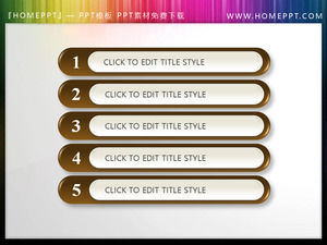 Brązowy PowerPoint szablon katalogu do pobrania za darmo