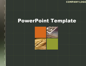 Business quatre carte quadrillée