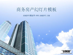 immeuble de bureaux d'affaires fond réel modèle slide estate Téléchargement