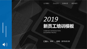 İş tarzı kurumsal yeni çalışan eğitimi PPT şablonu