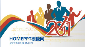 Business team background slide template download