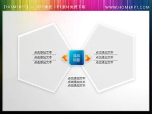 蝴蝶翅膀的风格PPT文本框材料