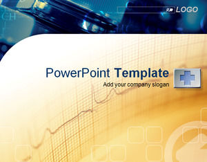 Buton fundal electrocardiogramă - medical PPT Templa