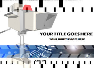 Kameraausrüstung liefert Powerpoint-Vorlagen