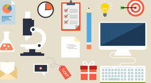 Dapat mengubah warna tema kehidupan vektor kartun ppt ikon materi unduh