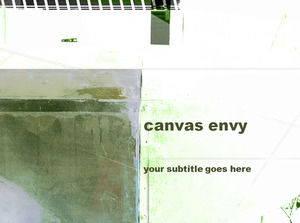 Tuval Müzik Sanat Powerpoint şablonu