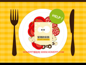 Cartoon style of business training administration