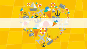 Immagine di sfondo PPT casual di viaggio dei cartoni animati