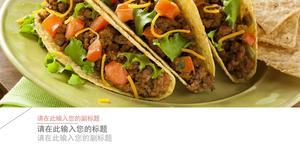 Catering delicious food PPT template