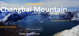 ภูเขา Changbai ท่องเที่ยว PPT ดาวน์โหลด