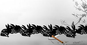 Viento de China Año Nuevo del dragón plantilla de PowerPoint Descargar