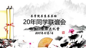 Chiński koleś w stylu klas drukarskich z PPT