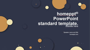 圓點和其他幾何圖形切割創意簡單的平面氣氛業務工作總結報告ppt模板