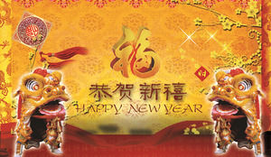 Classical Chinese Wind Spring Festival Slideshow Template