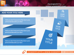 彩色卡通艺术PPT图下载