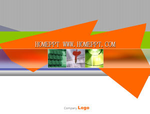 颜色经典幻灯片模板下载