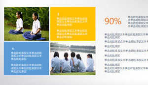 Culoarea dinamică a culorilor din ansamblul rezumat al lucrărilor anuale PPT diagramă Daquan