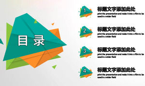 Warna bahan katalog PPT poligon busana