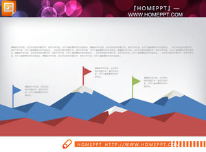 Kolor spłaszczone streszczenie biznes raport PPT wykresu do pobrania za darmo